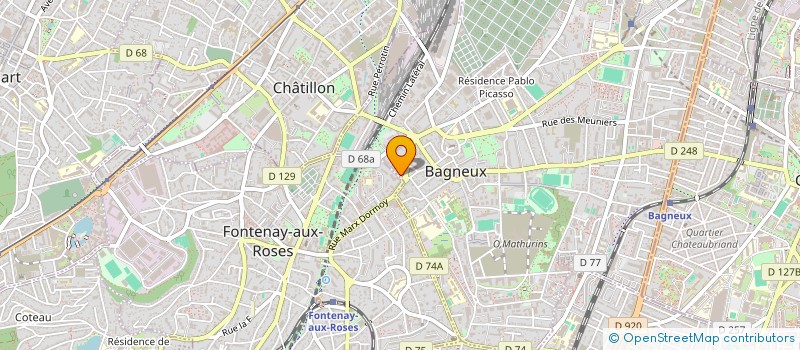localisation de l'entreprise LES FRERES UNIS à BAGNEUX