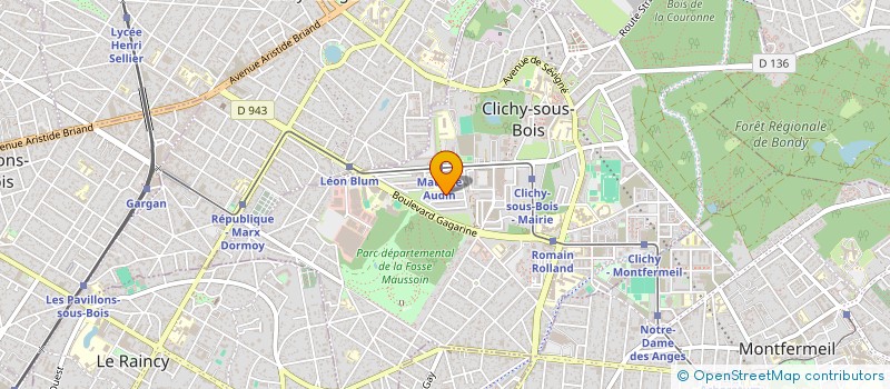 localisation de l'entreprise LES FRERES UNIS TRANSPORT SAS à CLICHY-SOUS-BOIS