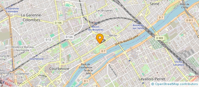 localisation de l'entreprise LES FRERES VIVES  COURBEVOIE
