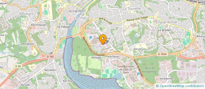 localisation de l'entreprise LES FRERES ZADEC  QUIMPER