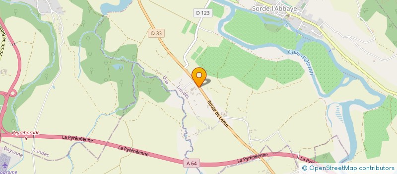 localisation de l'entreprise LES FRERO DES GAVES à SORDE-L'ABBAYE
