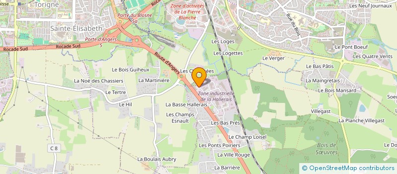 localisation de l'entreprise LES FREROTS  VERN-SUR-SEICHE