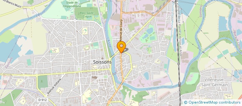 localisation de l'entreprise LES FREROTS à SOISSONS