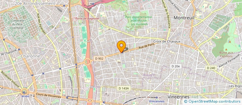 localisation de l'entreprise LES FREROTS à MONTREUIL