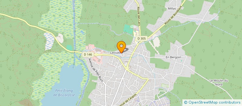 localisation de l'entreprise LES FREROTS DE BISCA  BISCARROSSE