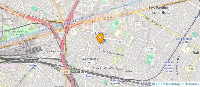 localisation de l'entreprise LES FREROTS DE LA MARAUDE  BONDY