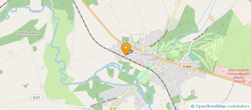 localisation de l'entreprise LES FREUX DU BAS-BERRY à VILLEDIEU-SUR-INDRE