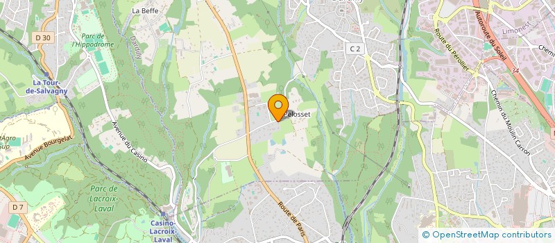 localisation de l'entreprise LES FREYS  DARDILLY