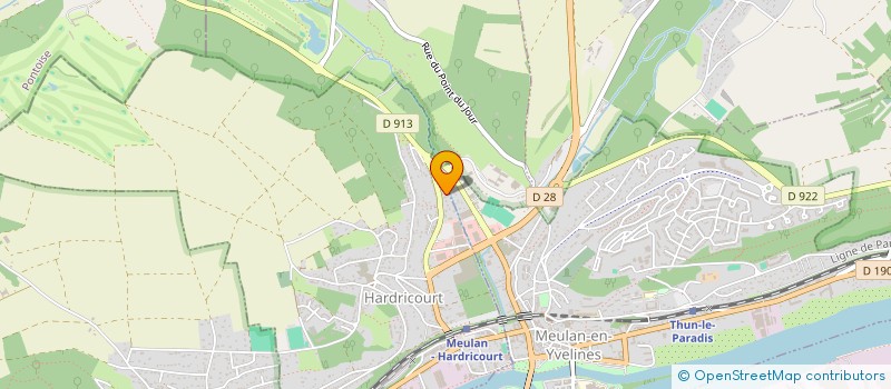 localisation de l'entreprise LES FRIMOUSSES  HARDRICOURT