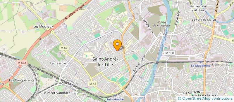 localisation de l'entreprise LES FRINGALES à SAINT-ANDRE-LEZ-LILLE