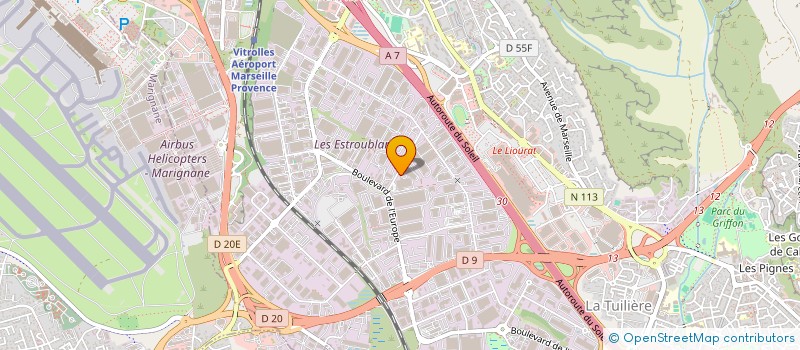 localisation de l'entreprise LES FRIPERIES DU SUD à VITROLLES