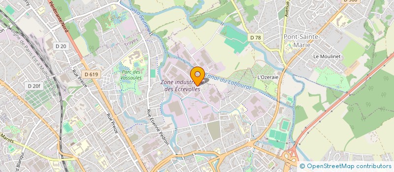 localisation de l'entreprise LES FRIPONS à TROYES