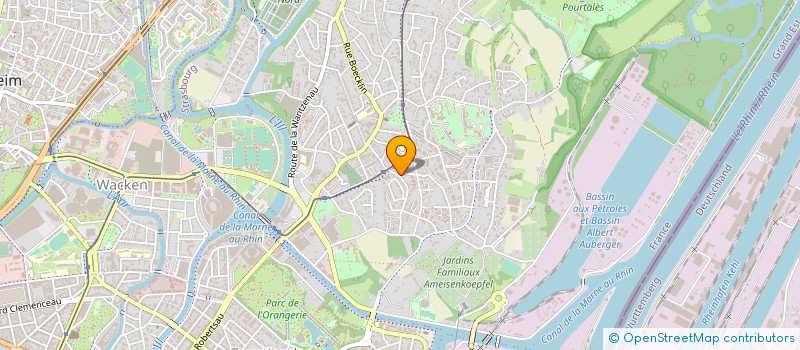 localisation de l'entreprise LES FRIPOUILLES à STRASBOURG