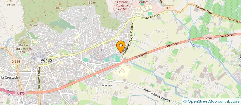 localisation de l'entreprise LES FRIPOUILLES  HYERES