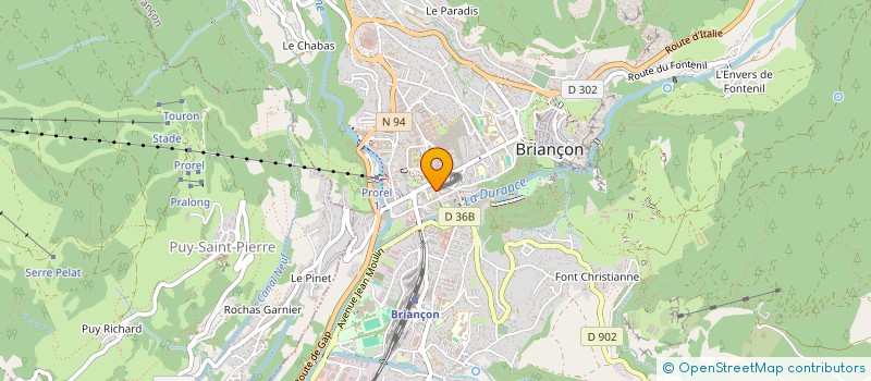 localisation de l'entreprise LES FRIPOUILLES DE STE CATHERINE  BRIANCON