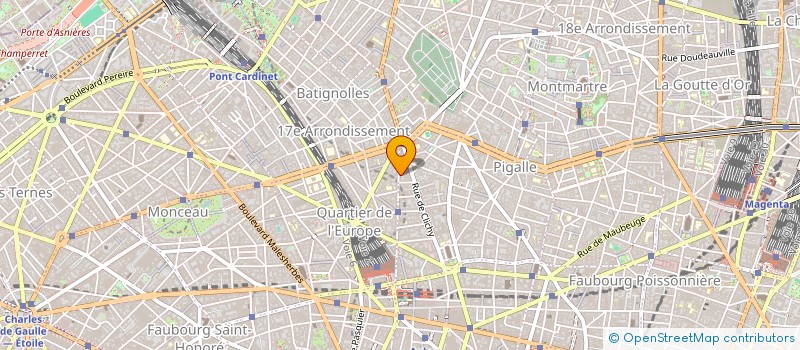 localisation de l'entreprise LES FRIPOUILLES DU 9EME  PARIS