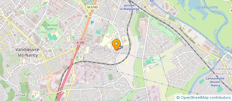 localisation de l'entreprise LES FRISSONS DE FANNY  VANDUVRE-LES-NANCY