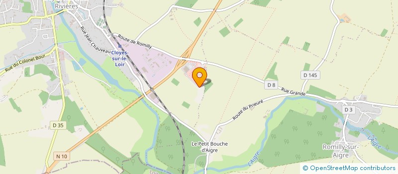 localisation de l'entreprise LES FRITES FRAICHES DU CENTRE à CLOYES-LES-TROIS-RIVIERES