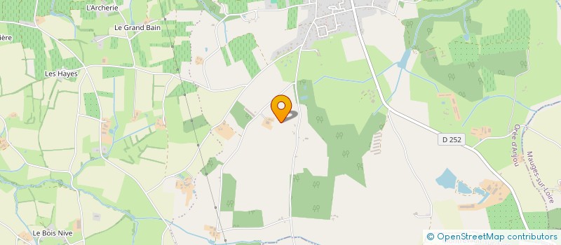 localisation de l'entreprise LES FRITILLAIRES  OREE-D'ANJOU