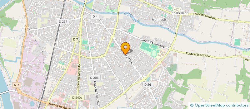localisation de l'entreprise LES FRIULANTS à MONTELIMAR