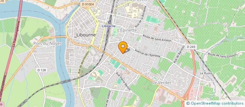 localisation de l'entreprise LES FROCS à LIBOURNE