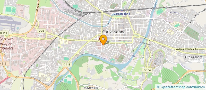 localisation de l'entreprise LES FROCS DU CIEL à CARCASSONNE