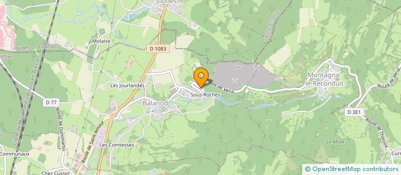localisation de l'entreprise LES FROMAGERIES DU REVERMONT à BALANOD