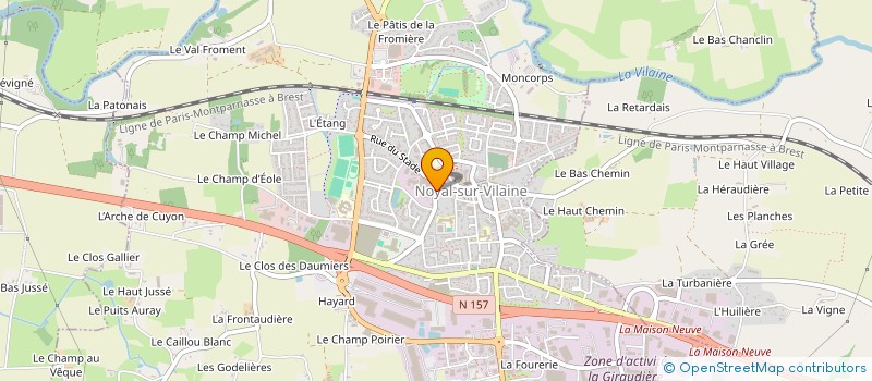 localisation de l'entreprise LES FROMAGERS DE TRADITION à NOYAL-SUR-VILAINE