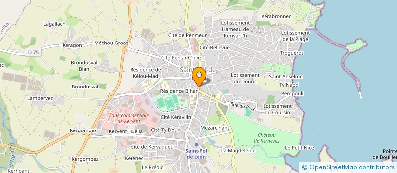 localisation de l'entreprise LES FROMAGES D'AGNES  SAINT-POL-DE-LEON