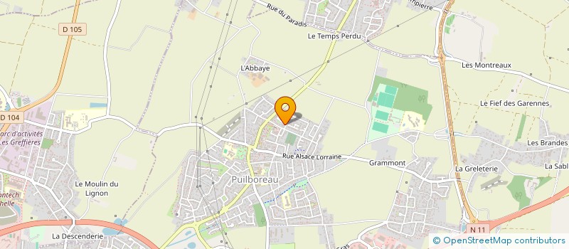 localisation de l'entreprise LES FROMAGES D'HARMONY  PUILBOREAU