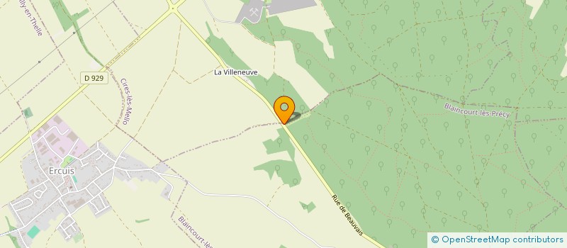 localisation de l'entreprise LES FROMAGES DE CHLOE  BLAINCOURT-LES-PRECY