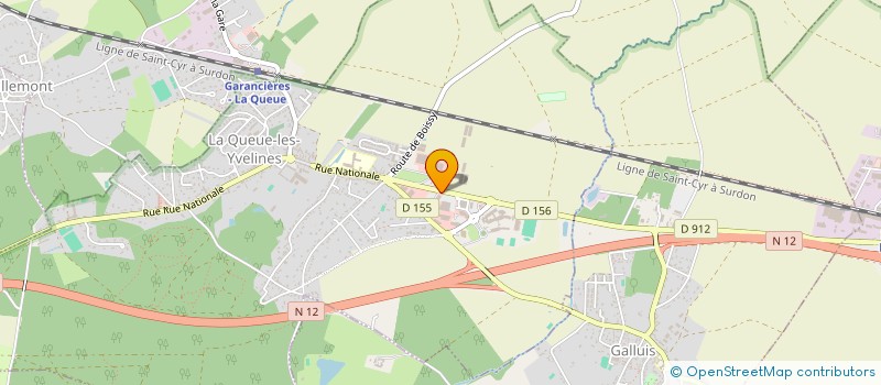 localisation de l'entreprise LES FROMAGES DE CLEMENT à LA QUEUE-LES-YVELINES