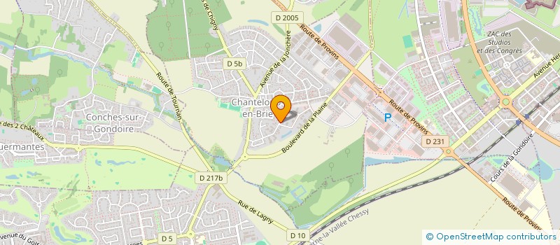 localisation de l'entreprise LES FROMAGES DE GWEN  CHANTELOUP-EN-BRIE