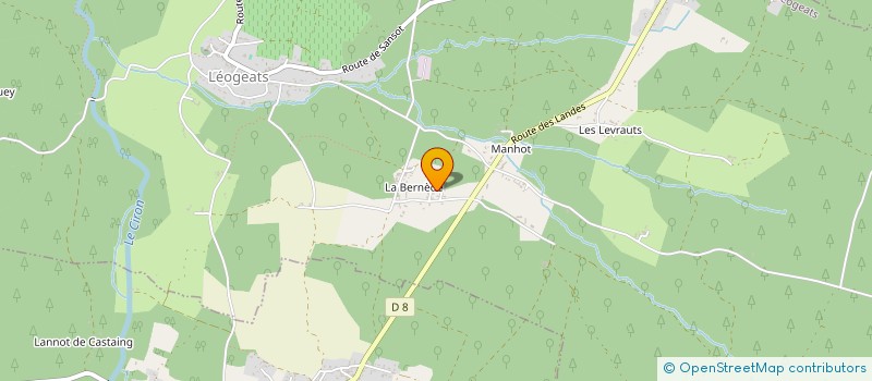 localisation de l'entreprise LES FROMAGES DE JM  LEOGEATS