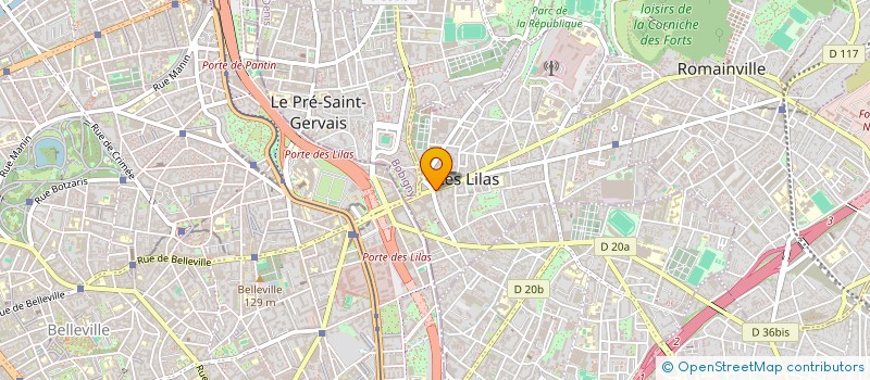 localisation de l'entreprise LES FROMAGES DE JULIEN à LES LILAS