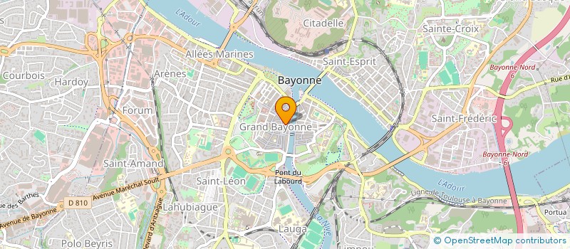 localisation de l'entreprise LES FROMAGES DE LAETITIA à BAYONNE