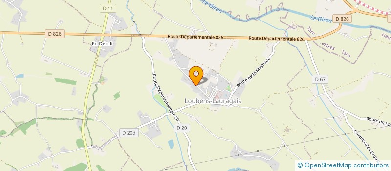 localisation de l'entreprise LES FROMAGES DE MARGUERITE  LOUBENS-LAURAGAIS