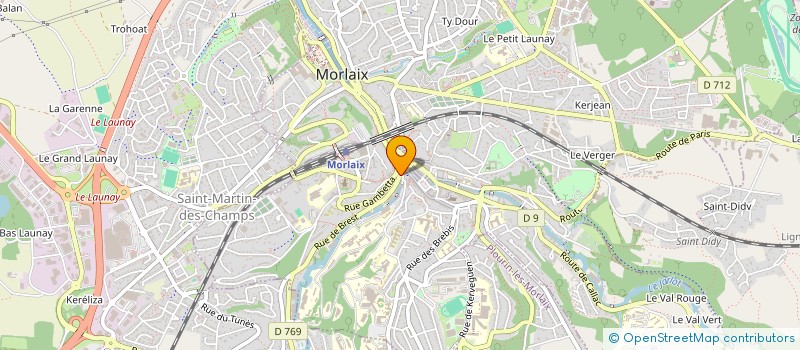 localisation de l'entreprise LES FROMAGES DE MARION à MORLAIX