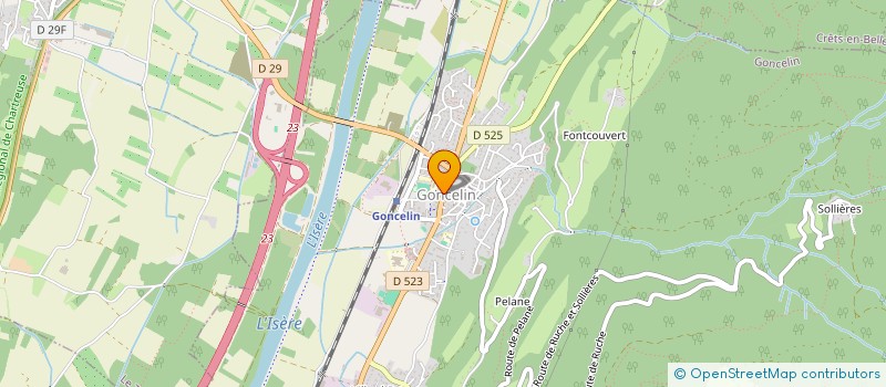 localisation de l'entreprise LES FROMAGES DE MARTHE  CRETS EN BELLEDONNE