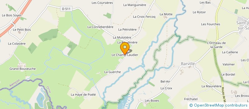 localisation de l'entreprise LES FROMAGES DE STEPHANIE à SAINT-LEGER-SUR-SARTHE