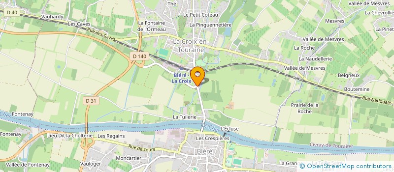 localisation de l'entreprise LES FROMAGES DU MOULIN  LA CROIX-EN-TOURAINE