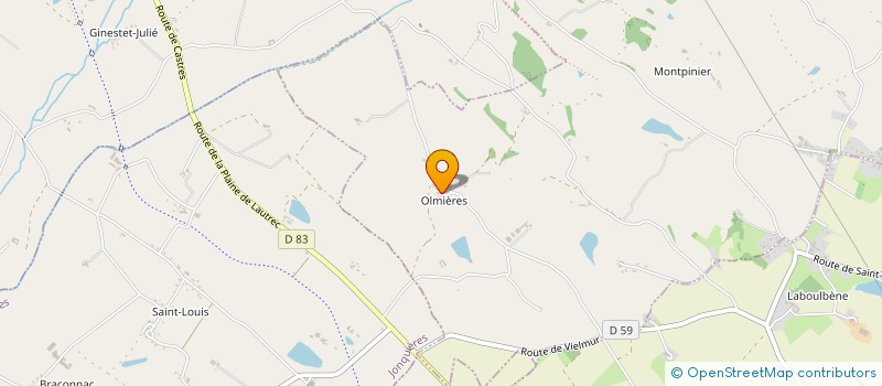 localisation de l'entreprise LES FROMAGES PAS SAGES  MONTPINIER