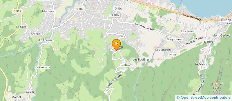 localisation de l'entreprise LES FROMATINES à SAINT-JORIOZ