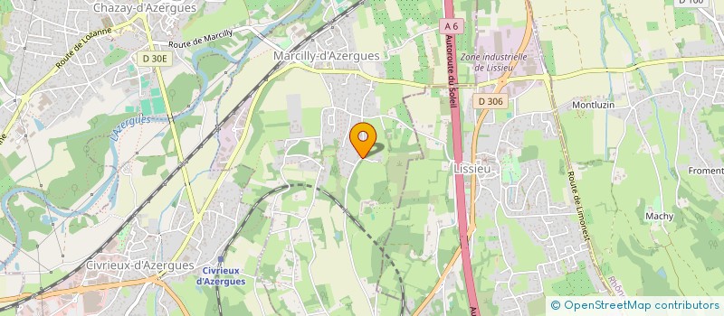 localisation de l'entreprise LES FROMENTEAUX  MARCILLY-D'AZERGUES