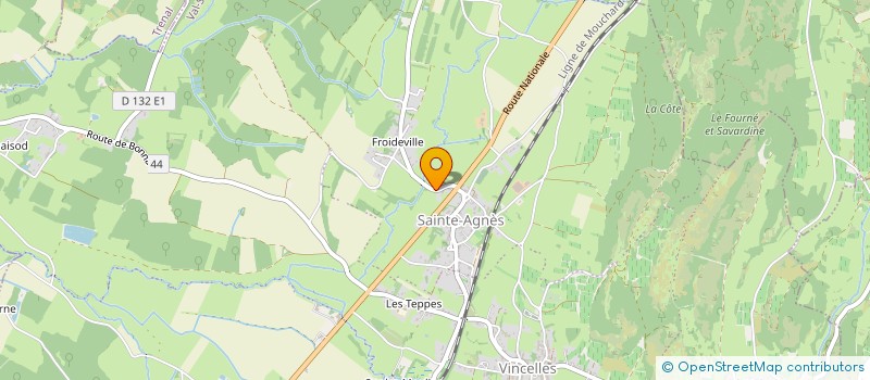 localisation de l'entreprise LES FROMONT  SAINTE-AGNES