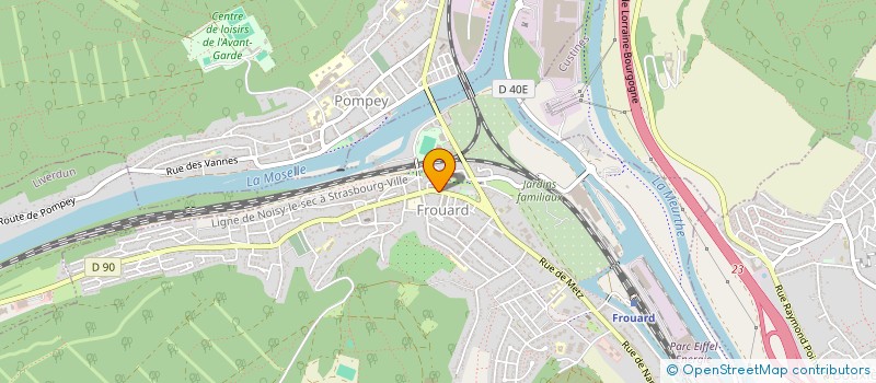 localisation de l'entreprise LES FROUARDIES  FROUARD