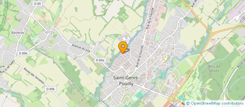 localisation de l'entreprise LES FROUZES à SAINT-GENIS-POUILLY
