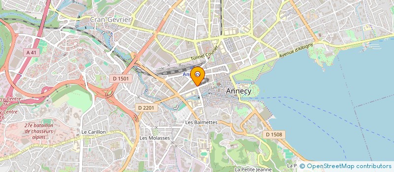 localisation de l'entreprise LES FROX à ANNECY