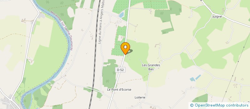 localisation de l'entreprise LES FRUITS D'ALTHO à MORANNES SUR SARTHE-DAUMERAY