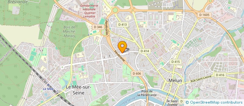 localisation de l'entreprise LES FRUITS DE FRANCE à LE MEE-SUR-SEINE